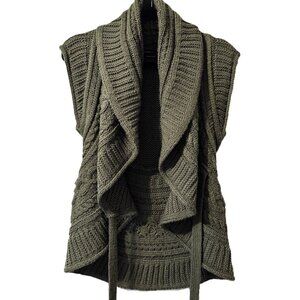 BCBGMAXAZRIA Sweater Vest/Cardigan Tie Waist